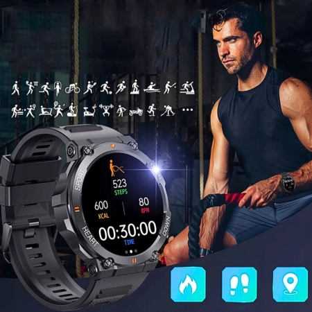 SMARTWATCH WENOM K56 PRO 360x360 ROZMOWY MENU PL WODOODPORNY SPORTOWY watch