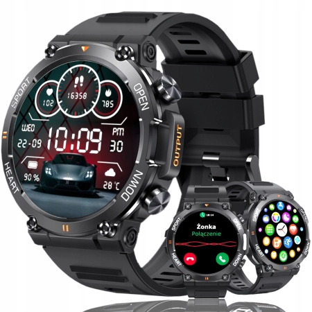 SMARTWATCH WENOM K56 PRO 360x360 ROZMOWY MENU PL WODOODPORNY SPORTOWY watch
