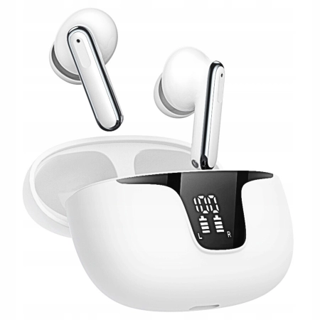 SŁUCHAWKI BEZPRZEWODOWE dokanałowe TWS XY19 bluetooth DWA mikrofony ANC ENC