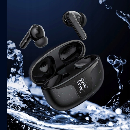 SŁUCHAWKI BEZPRZEWODOWE dokanałowe TWS XY19 bluetooth DWA mikrofony ANC ENC