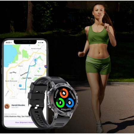 SMARTWATCH ZEGAREK K52 ROZMOWY MENU PL bluetooth WODOODPORNY SPORTOWY watch