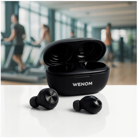 SŁUCHAWKI BEZPRZEWODOWE WENOM SPE-13 bluetooth 5.3 WODOODPORNE 2 mikrofony