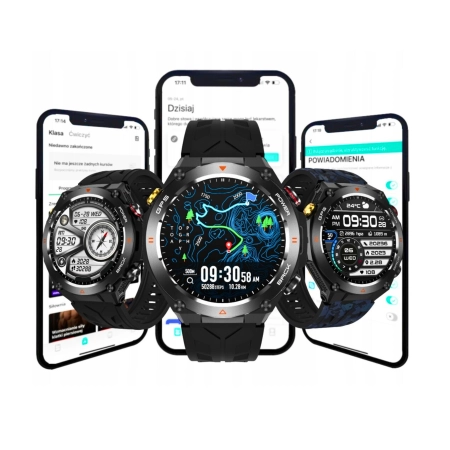 SMARTWATCH WENOM GPS Menu PL Sport Watch 412 x 412 Krokomierz PULSOMETR