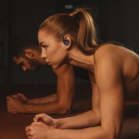 SŁUCHAWKI bezprzewodowe ZAUSZNE dokanałowe T17 do biegania bluetooth 5.3