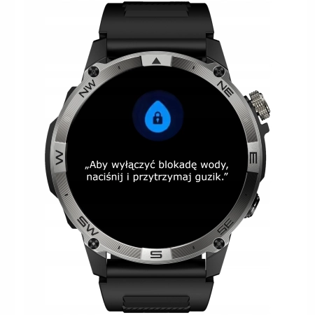SMARTWATCH MĘSKI GPS ZEGAREK WODOODPORNY IP68 3ATM MENU PL ROZMOWY AMOLED