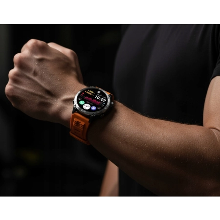 SMARTWATCH MĘSKI GPS ZEGAREK WODOODPORNY IP68 3ATM MENU PL ROZMOWY AMOLED