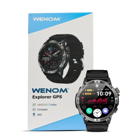 SMARTWATCH MĘSKI GPS ZEGAREK WODOODPORNY IP68 3ATM MENU PL ROZMOWY AMOLED