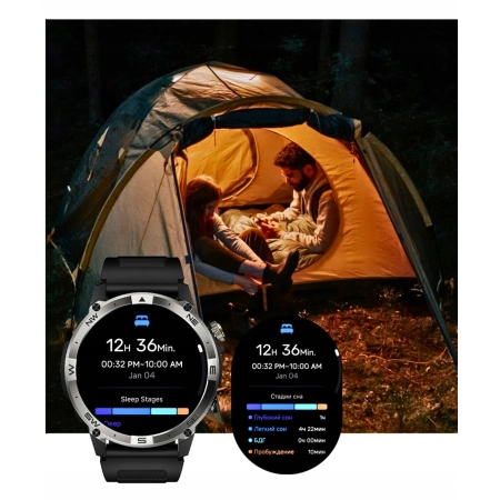SMARTWATCH MĘSKI GPS ZEGAREK WODOODPORNY IP68 3ATM MENU PL ROZMOWY AMOLED