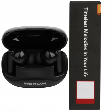 SŁUCHAWKI BEZPRZEWODOWE ANC ENC Bluetooth 5.3 Dwa Mikrofony HD BASS WENOM