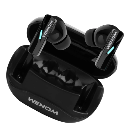 SŁUCHAWKI BEZPRZEWODOWE ANC ENC Bluetooth 5.3 Dwa Mikrofony HD BASS WENOM