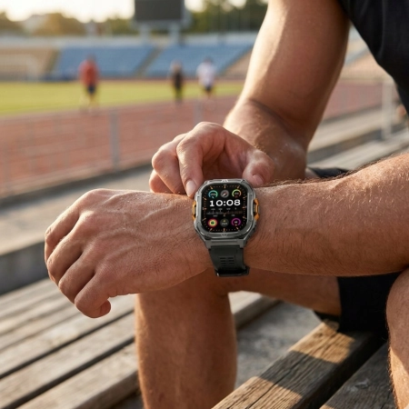 ZEGAREK SMARTWATCH MĘSKI DAMSKI WODOODPORNY 5 ATM Z ROZMOWAMI MENU POLSKIE