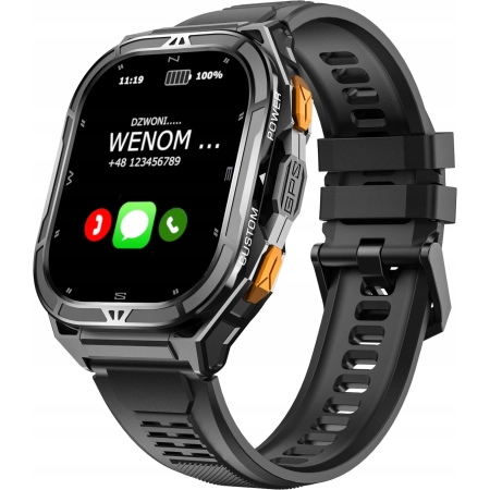 ZEGAREK SMARTWATCH MĘSKI DAMSKI WODOODPORNY 5 ATM Z ROZMOWAMI MENU POLSKIE