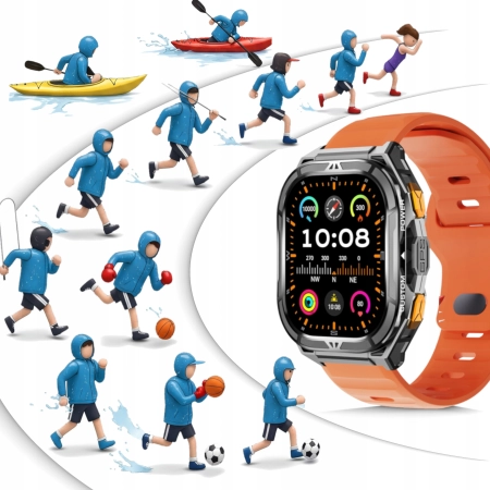 ZEGAREK SMARTWATCH MĘSKI DAMSKI WODOODPORNY 5 ATM Z ROZMOWAMI MENU POLSKIE