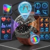 SMARTWATCH MĘSKI GPS ZEGAREK WODOODPORNY IP69K 5 ATM MENU PL ROZMOWY AMOLED