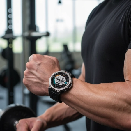 SMARTWATCH MĘSKI GPS ZEGAREK WODOODPORNY IP69K 5 ATM MENU PL ROZMOWY AMOLED
