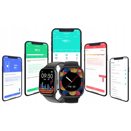 SMARTWATCH damski męski WENOM SPORT Wodoodporny Krokomierz PULSOMETR WATCH