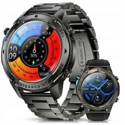 SMARTWATCH MĘSKI WODOODPORNY 5 ATM GPS rozmowy MENU POLSKIE smart WATCH