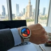 SMARTWATCH MĘSKI WODOODPORNY 5ATM AMOLED GPS rozmowy MENU POLSKIE ZEGAREK