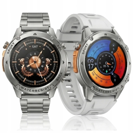 SMARTWATCH MĘSKI WODOODPORNY 5ATM AMOLED GPS rozmowy MENU POLSKIE ZEGAREK