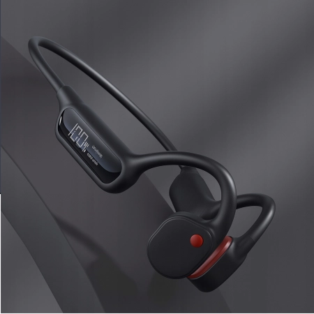 Słuchawki kostne bezprzewodowe wodoodporne pamięć 32GB prawdziwe kostne MP3
