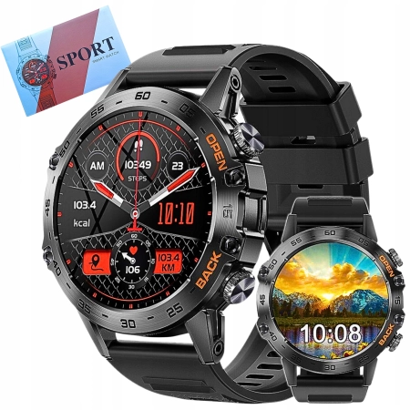 SMARTWATCH ZEGAREK K52 ROZMOWY MENU PL bluetooth WODOODPORNY SPORTOWY watch