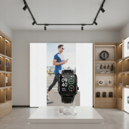 SMARTWATCH Zegarek sport 880mAh Bluetooth wodoodporności 3atm IP68 WATCH