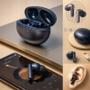 SŁUCHAWKI BEZPRZEWODOWE Bluetooch 5.3 dokanałowe ANC ENC XY70 DWA MIKROFONY