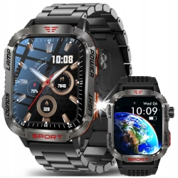 Smartwatch ELONIX SMARTWATCH MĘSKI HAMER wodoodporny Bluetooth + 2 paski Smartwatch ELONIX SMARTWATCH MĘSKI HAMER wodoodporny Bluetooth + 2 paski