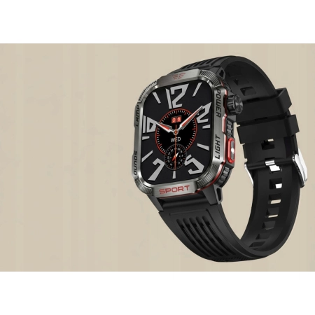 Smartwatch ELONIX SMARTWATCH MĘSKI HAMER wodoodporny Bluetooth + 2 paski