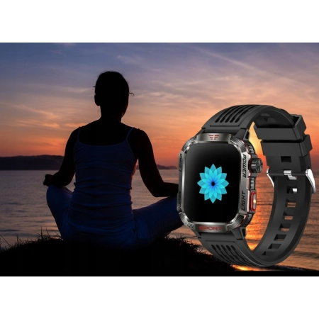Smartwatch ELONIX SMARTWATCH MĘSKI HAMER wodoodporny Bluetooth + 2 paski