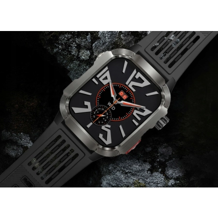 Smartwatch ELONIX SMARTWATCH MĘSKI HAMER wodoodporny Bluetooth + 2 paski