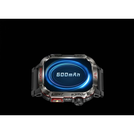 Smartwatch ELONIX SMARTWATCH MĘSKI HAMER wodoodporny Bluetooth + 2 paski