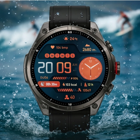 Smartwatch Męski Wenom Explorer 2 PRO MAX GPS AMOLED Wodoodporny 5ATM