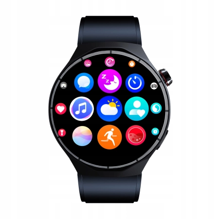 Smartwatch Wenom GTS-49 AMOLED wodoodporny sportowy EKG rozmowy PL czarny