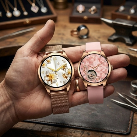 SMARTWATCH ZEGAREK DAMSKI POLSKIE MENU ROZMOWY SMART WATCH ZŁOTY
