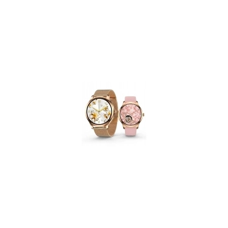 SMARTWATCH ZEGAREK DAMSKI POLSKIE MENU ROZMOWY SMART WATCH ZŁOTY