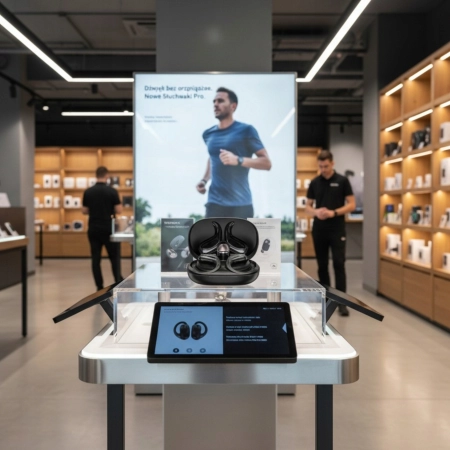 SŁUCHAWKI BEZPRZEWODOWE BLUETOOTH 5.4 DOKANAŁOWE SPORTOWE ROZMOWY BASS