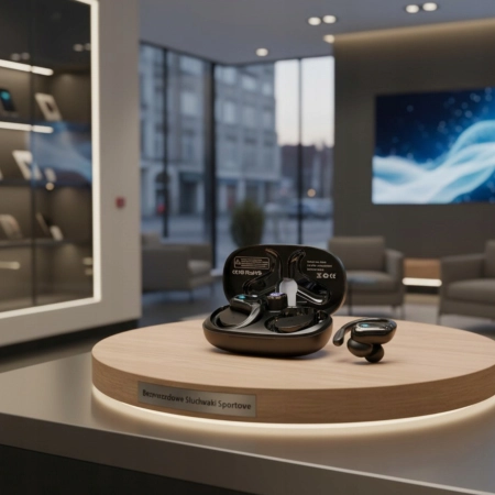 SŁUCHAWKI BEZPRZEWODOWE BLUETOOTH 5.4 DOKANAŁOWE SPORTOWE ROZMOWY BASS