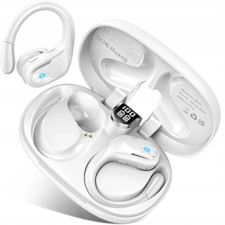 SŁUCHAWKI BEZPRZEWODOWE BLUETOOTH 5.4 DOKANAŁOWE SPORTOWE ROZMOWY BASS
