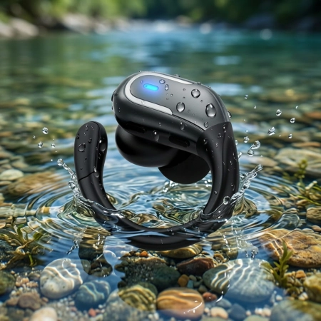 SŁUCHAWKI BEZPRZEWODOWE BLUETOOTH 5.4 DOKANAŁOWE SPORTOWE ROZMOWY BASS