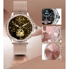 SMARTWATCH DAMSKI MENU PL NX19 ELEGANCKI WODOODPORNE KROKOMIERZ PULS Smart