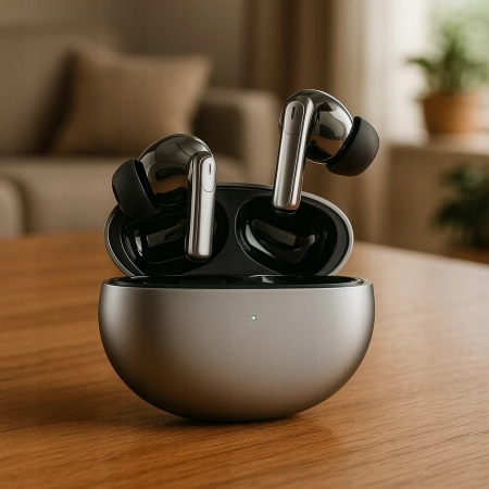 SŁUCHAWKI BEZPRZEWODOWE Bluetooch 5.3 dokanałowe ANC ENC DWA MIKROFONY ENC