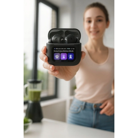 Słuchawki bezprzewodowe dokanałowe Wenom Aura BLUETOOTH 5.4 ANC dnia rozmów