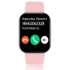 Smartwatch Wenom DAMSKI różowy BLUETOOTH ZEGAREK SMART WATCH WODOODPORNY