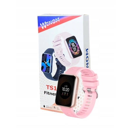 Smartwatch Wenom DAMSKI różowy BLUETOOTH ZEGAREK SMART WATCH WODOODPORNY