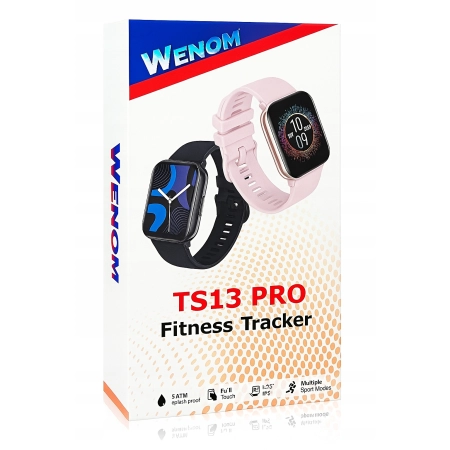 Smartwatch Wenom DAMSKI różowy BLUETOOTH ZEGAREK SMART WATCH WODOODPORNY