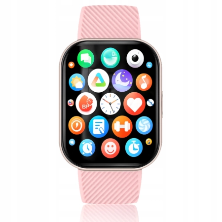 Smartwatch Wenom DAMSKI różowy BLUETOOTH ZEGAREK SMART WATCH WODOODPORNY