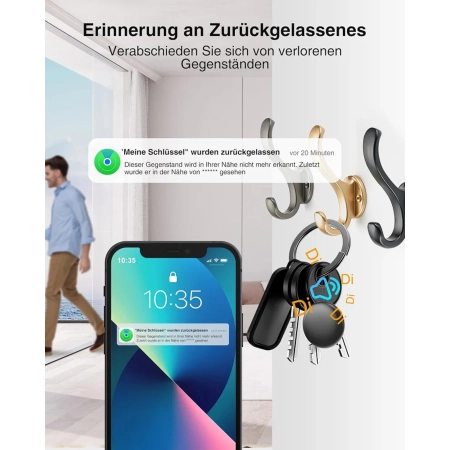Inteligentny lokalizator do systemu Android i Apple wydaje dźwięk dzwoni