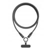 Smycz do telefonu nylon szary kabel do ładowania usb-C usb-C