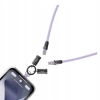 Smycz do telefonu nylon szary kabel do ładowania usb-C usb-C